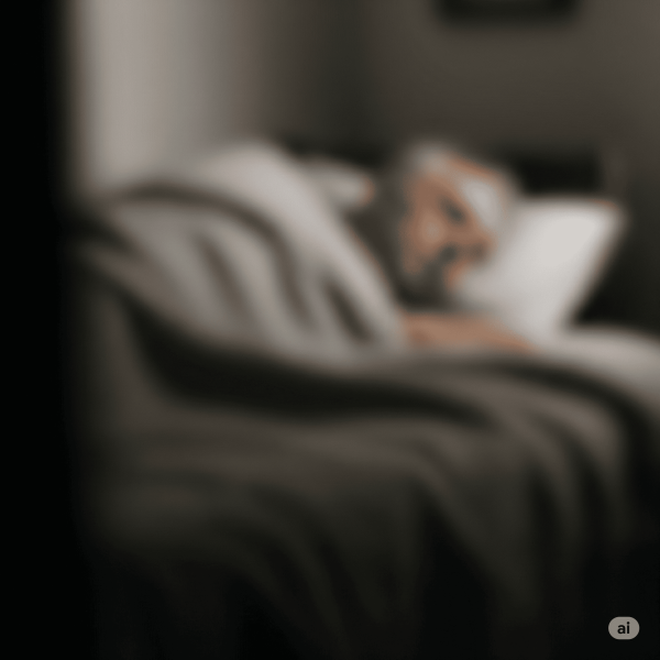 Dad is sleeping